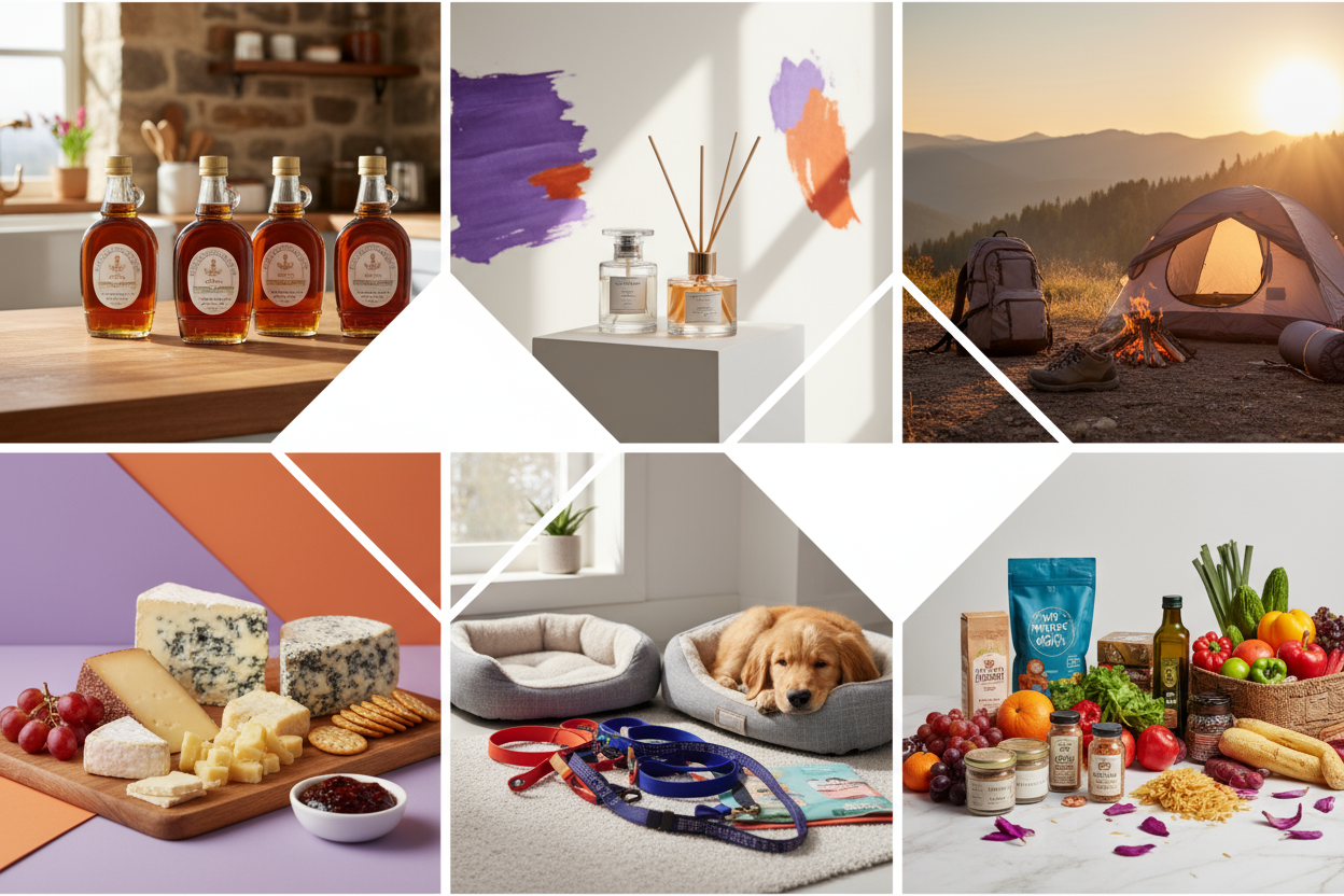 Product collage banner - no text